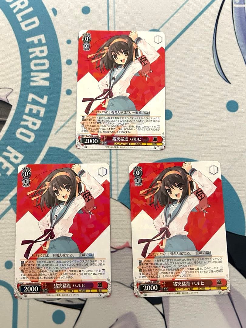 猪突猛進　ハルヒ　rr 3枚セット