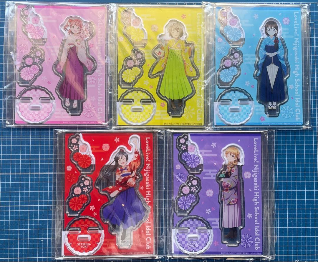 東京駅いちばんプラザ「ラブライブ！虹ヶ咲学園」　アクリルスタンド　コンプ