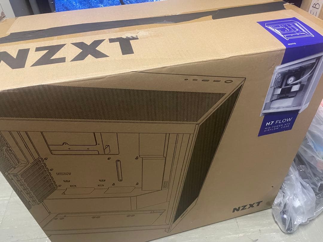 K*n様 NZXT H7 FLOW ホワイト ATXケース