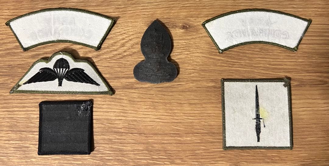 実物 イギリス陸軍 第3コマンド旅団第24王立工兵連隊 パッチセット (縫付用)