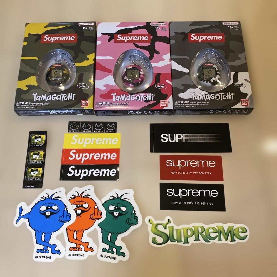 【超希少】Supreme Tamagotchi 3点Set ステッカー12枚付き