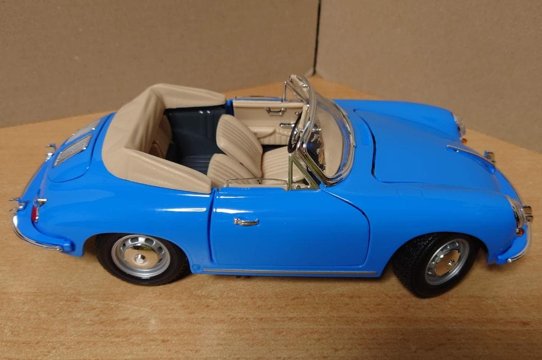 1/18 ポルシェ356B オープン ブルー PORSCHE 356B 1961