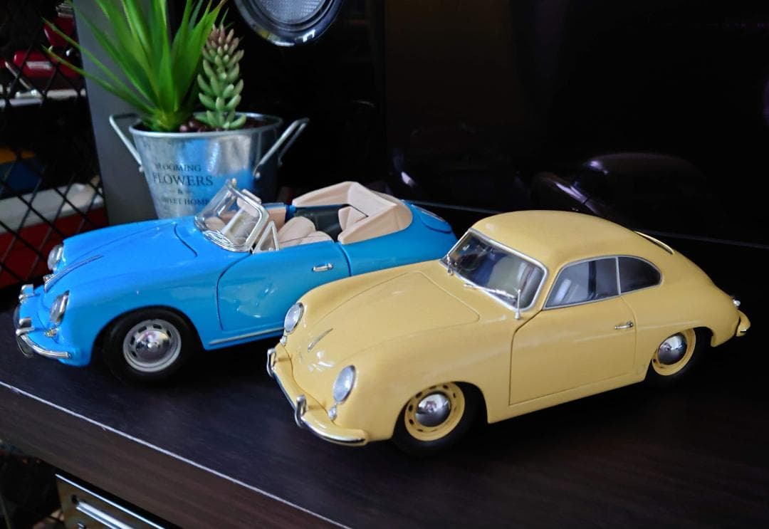 1/18 ポルシェ356B オープン ブルー PORSCHE 356B 1961