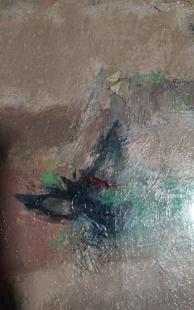 桜田精一　油彩真作F6春雲　巨匠金沢資産家所蔵毎日オークション7万円エスティメイ