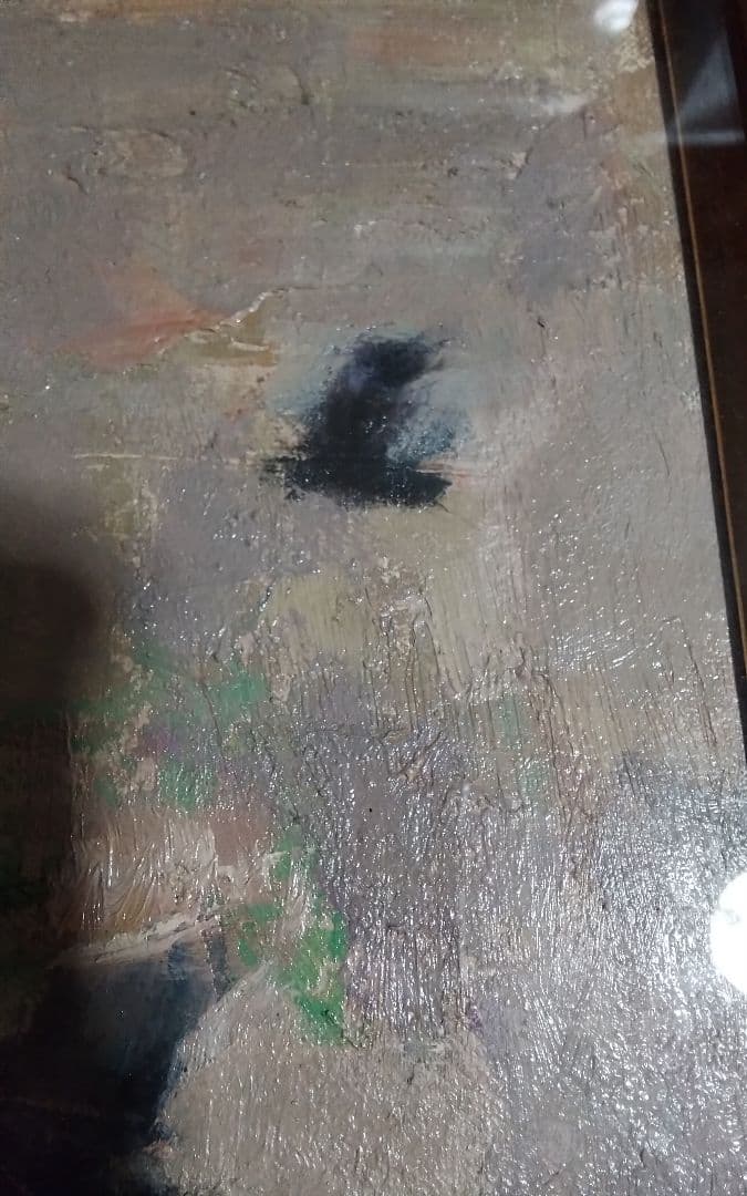 桜田精一　油彩真作F6春雲　巨匠金沢資産家所蔵毎日オークション7万円エスティメイ