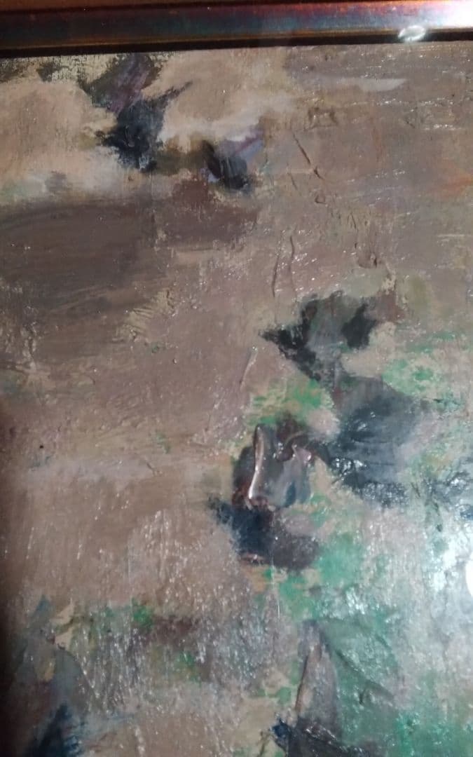 桜田精一　油彩真作F6春雲　巨匠金沢資産家所蔵毎日オークション7万円エスティメイ