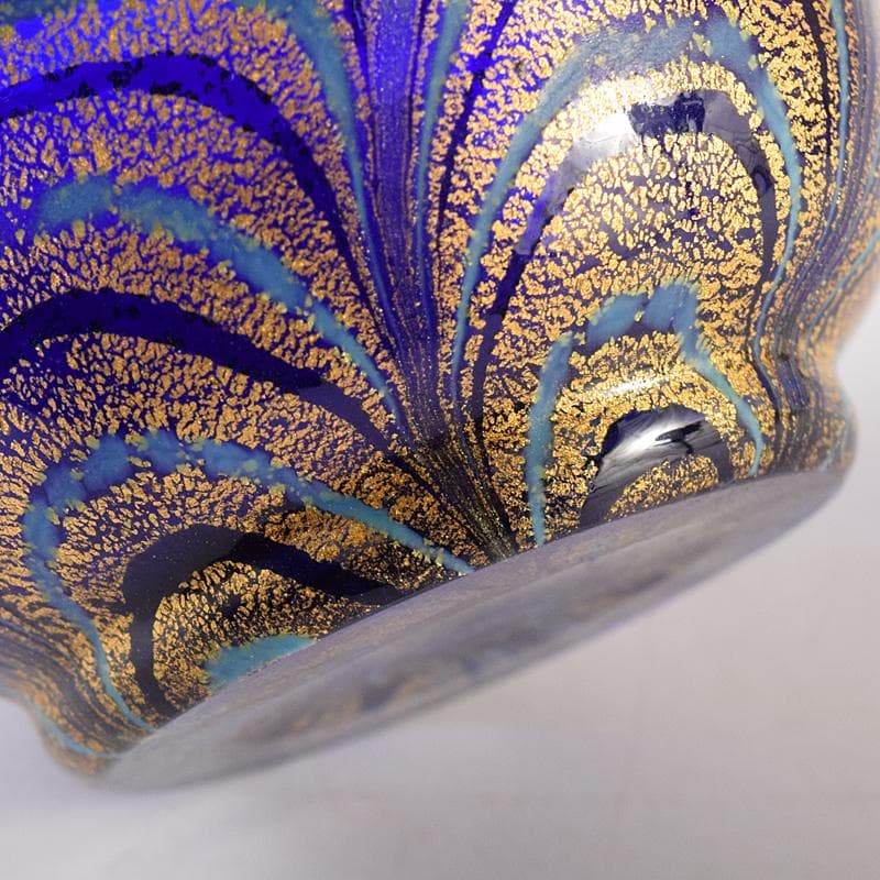 ガラス工芸　岩田久利作　盃　共箱　V　R8672