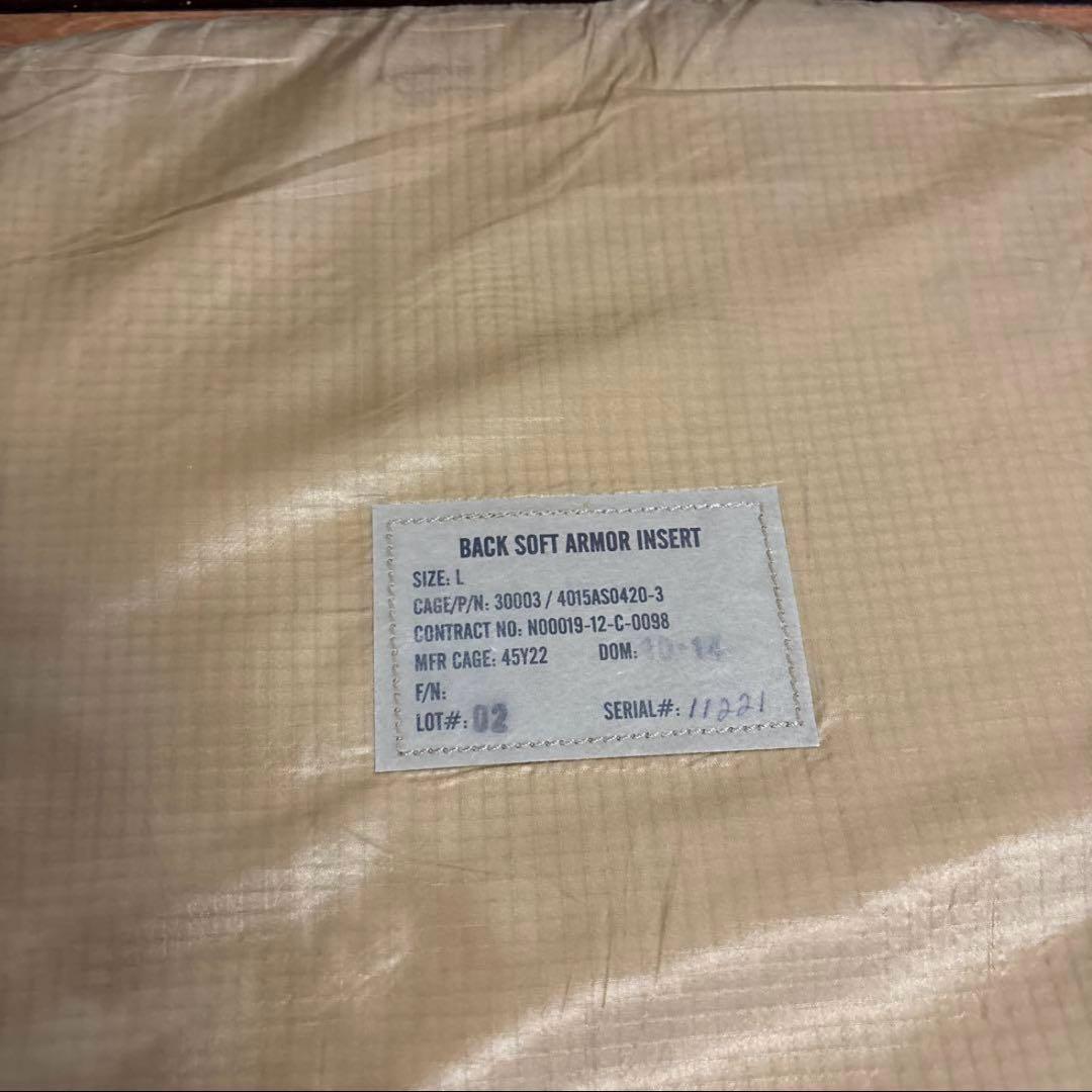 米軍実物 CMU-37/P ボディアーマー　ソフトアーマー エアークルーサイズL