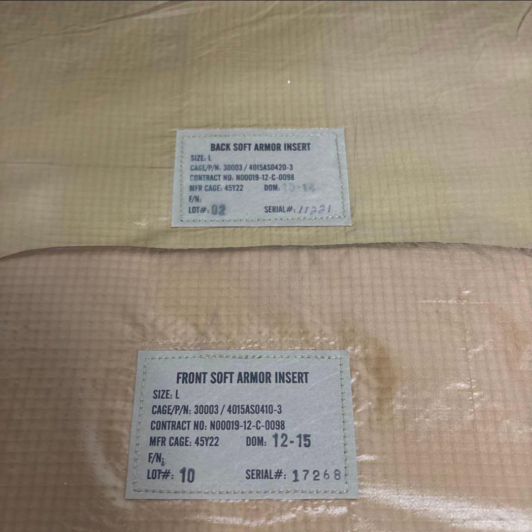 米軍実物 CMU-37/P ボディアーマー　ソフトアーマー エアークルーサイズL