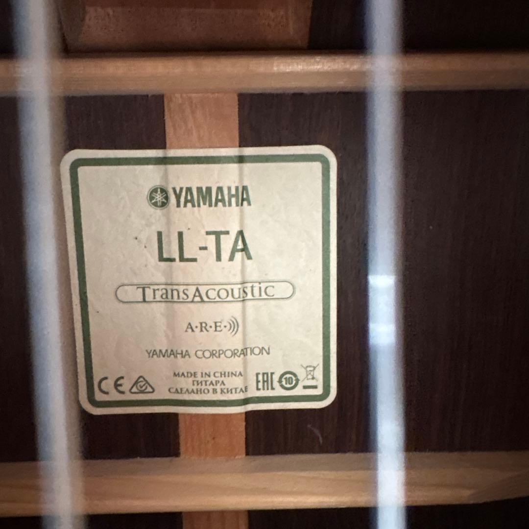 YAMAHAヤマハLL-TAアコースティックギター ギグバッグ、付属品付き