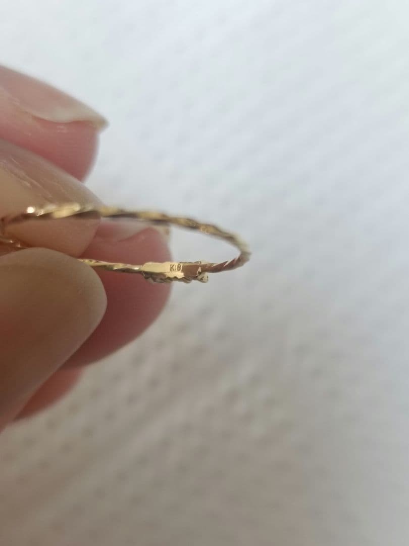 K18 エメラルド　リング　指輪