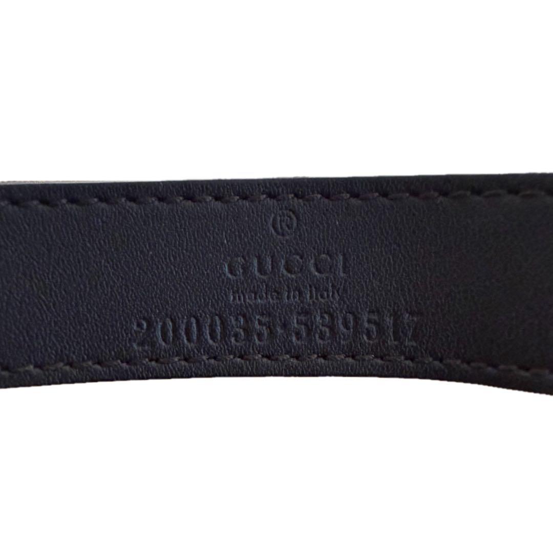 GUCCI ウェブ ストライプ付き GGキャンバス ベースボールキャップ M