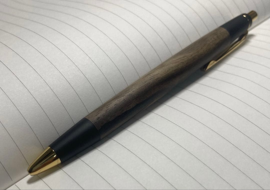 野原工芸黒柿白木地仕上げシャーペン