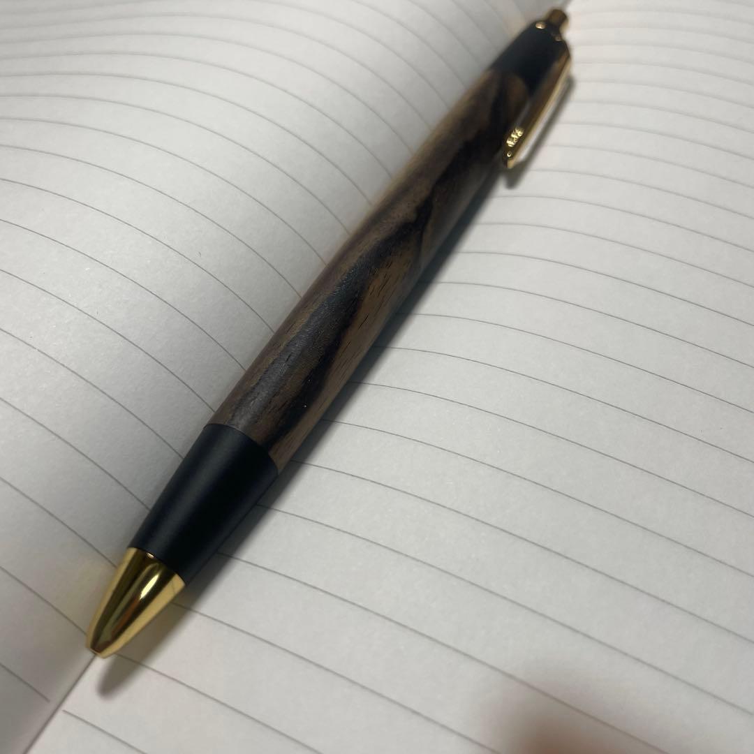 野原工芸黒柿白木地仕上げシャーペン
