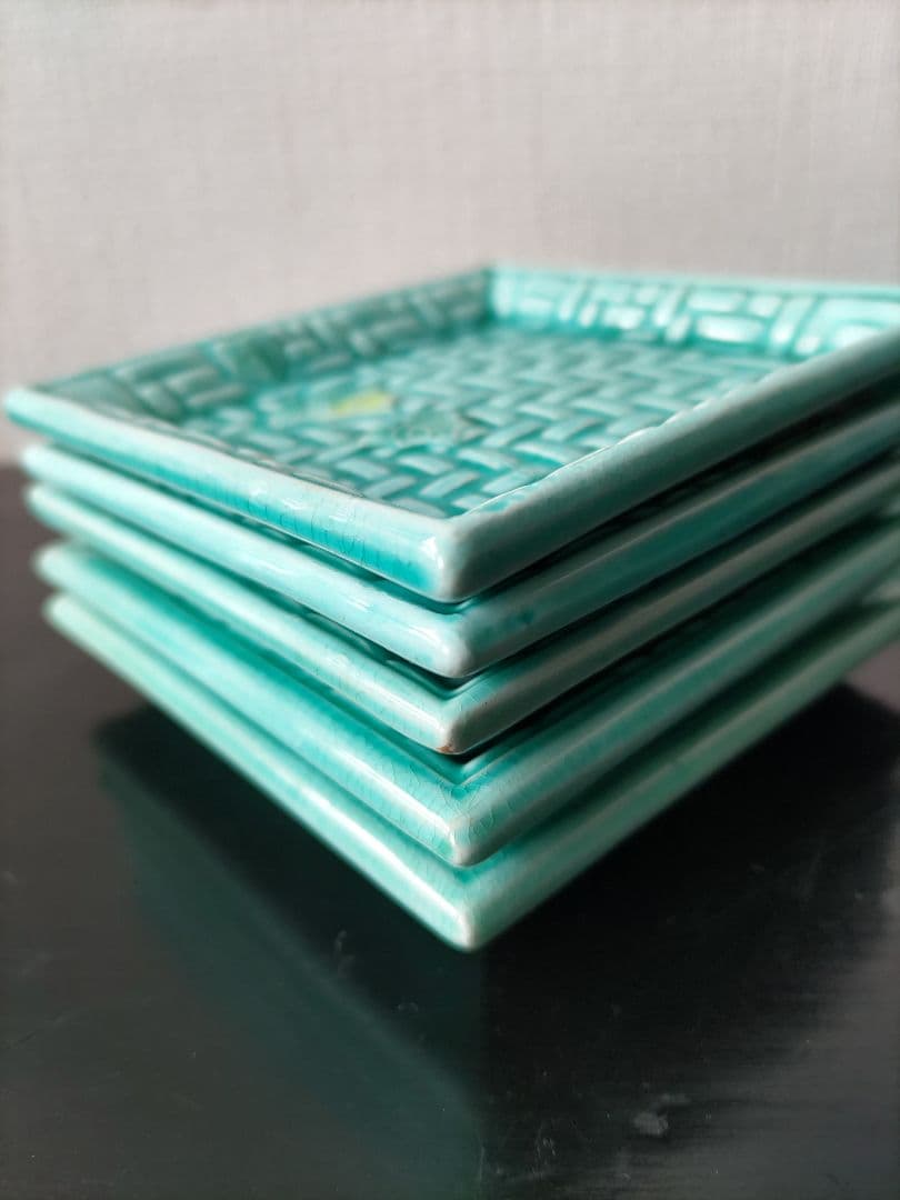 珉平焼網目豆皿5枚セット