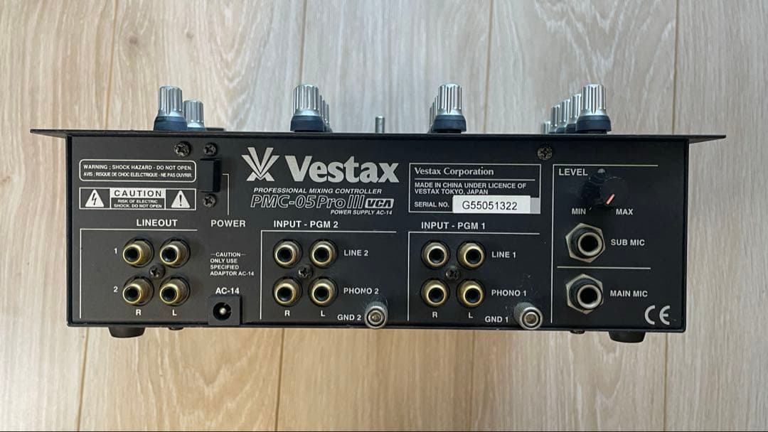 【音出確認済】Vestax PMC-05ProIII vca DJミキサー