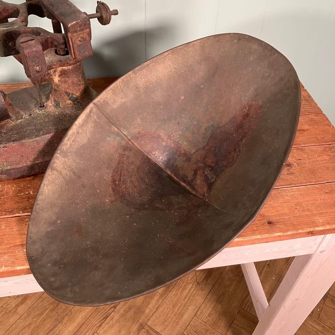 【超希少品✨】アンティーク　昭和レトロ不等比皿手動はかり　不等比皿秤 古い金属製