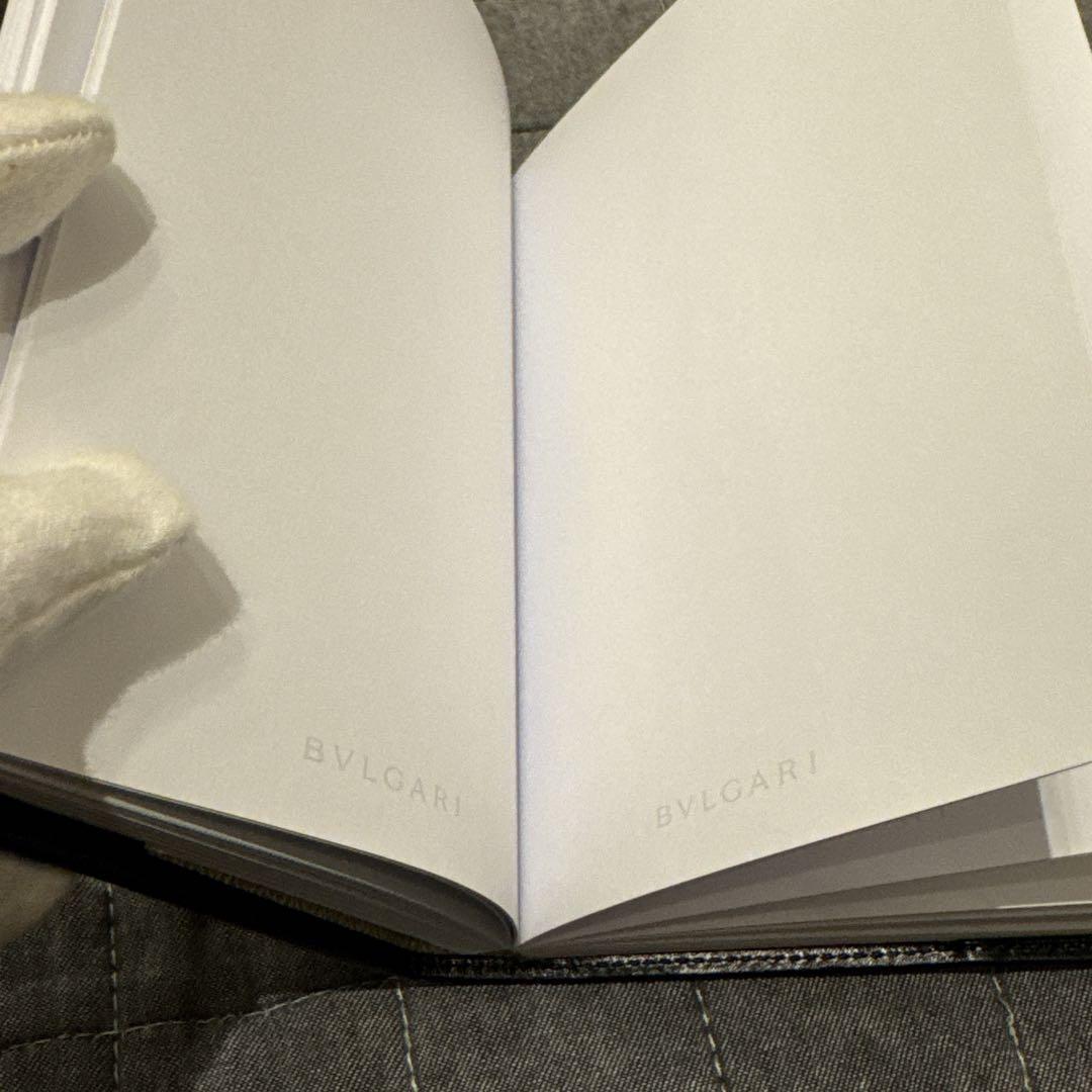 未使用 BVLGARIブルガリ コレツィオーネロゴS.Bulgariレザーノート