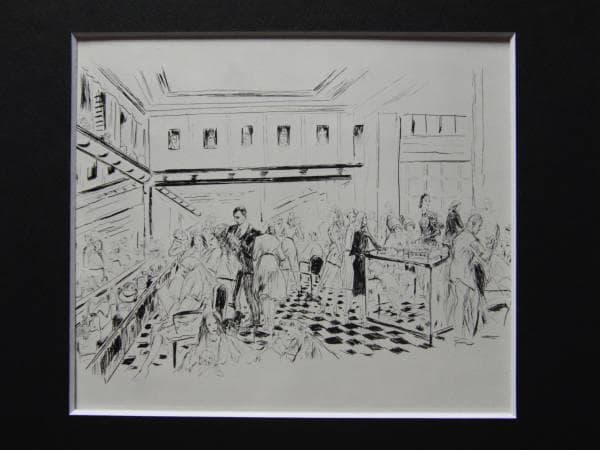 藤田嗣治、美容院、希少な画集より、新品高級額・額装付、状態良好