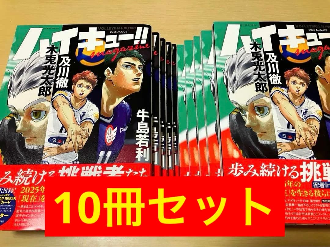 ハイキュー magazine 2025 August 10冊セット　付録全部付き