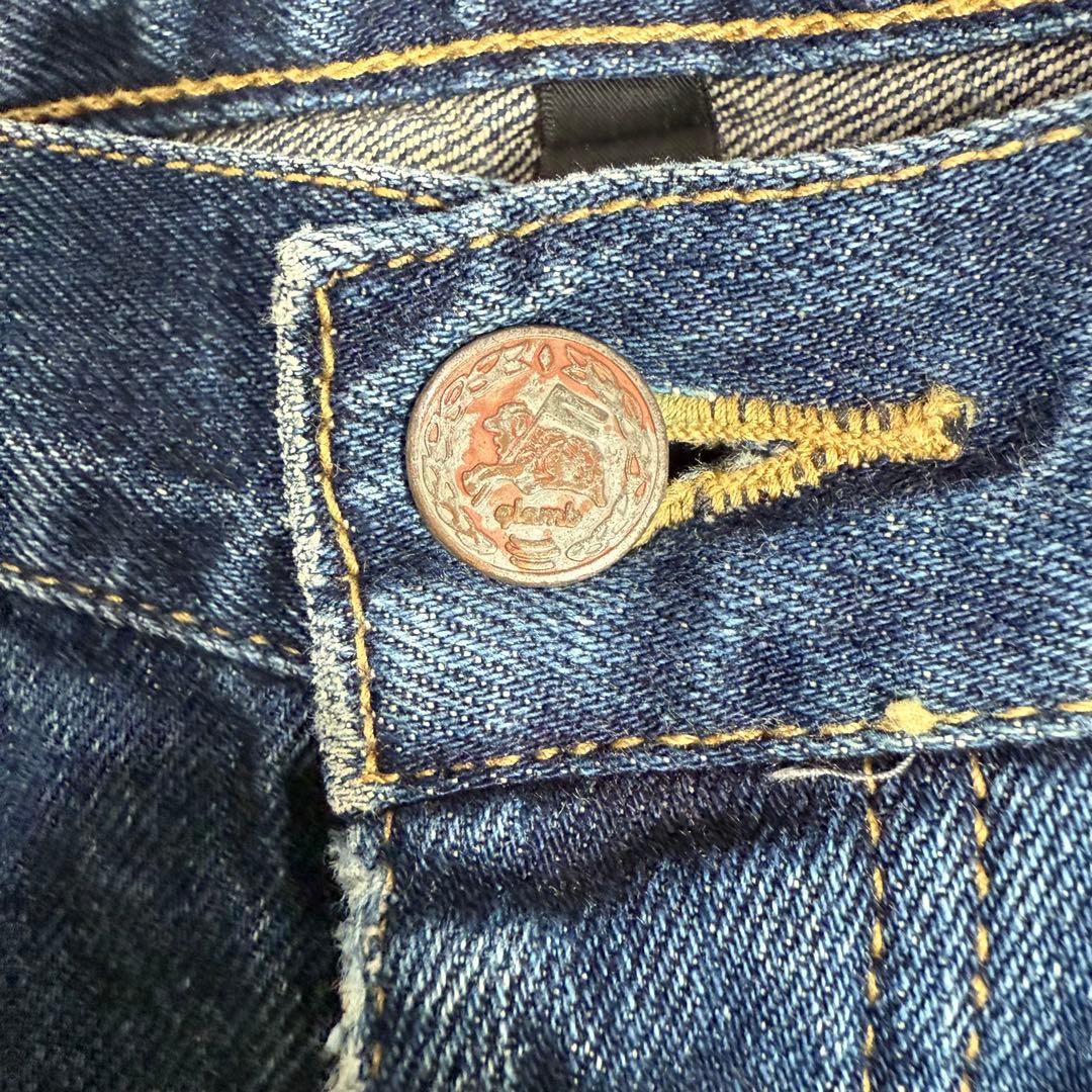 glamb グラム サルエルパンツ ダメージ加工 インディゴ L.