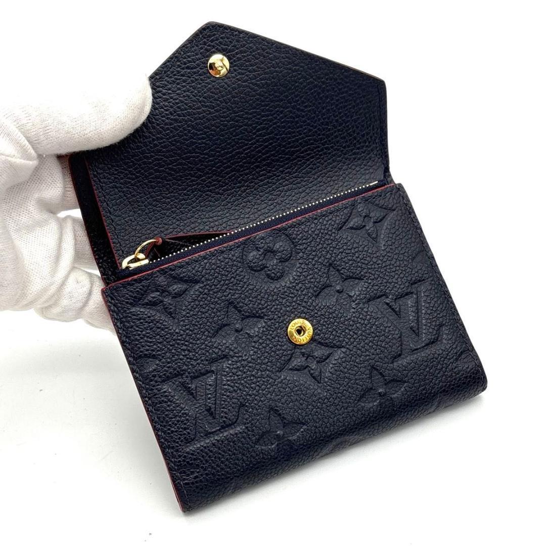 【未使用級】ルイヴィトン アンプラント ヴィクトリーヌ マリーヌ 三つ折り財布