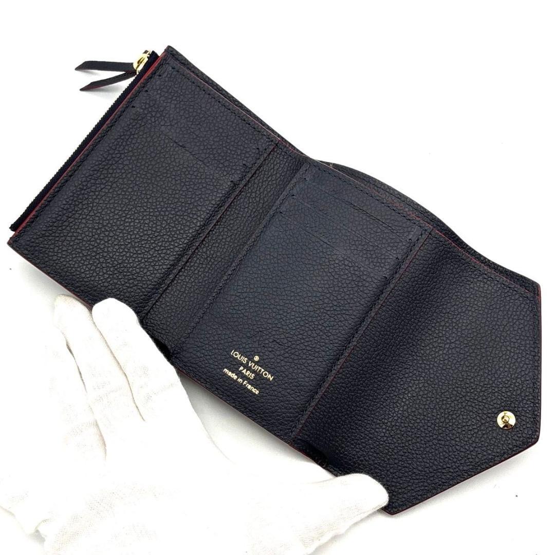 【未使用級】ルイヴィトン アンプラント ヴィクトリーヌ マリーヌ 三つ折り財布