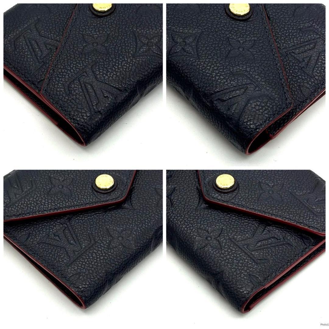 【未使用級】ルイヴィトン アンプラント ヴィクトリーヌ マリーヌ 三つ折り財布