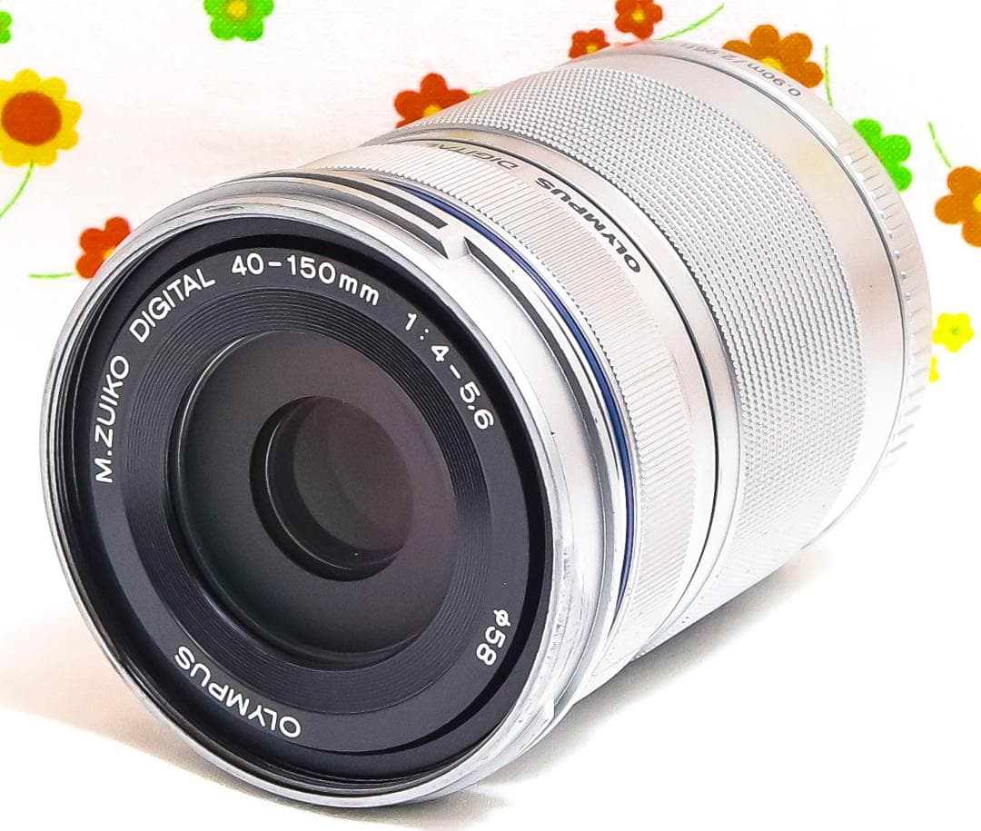オリンパス M.ZUIKO 40‐150㎜☆望遠レンズ☆シルバー
