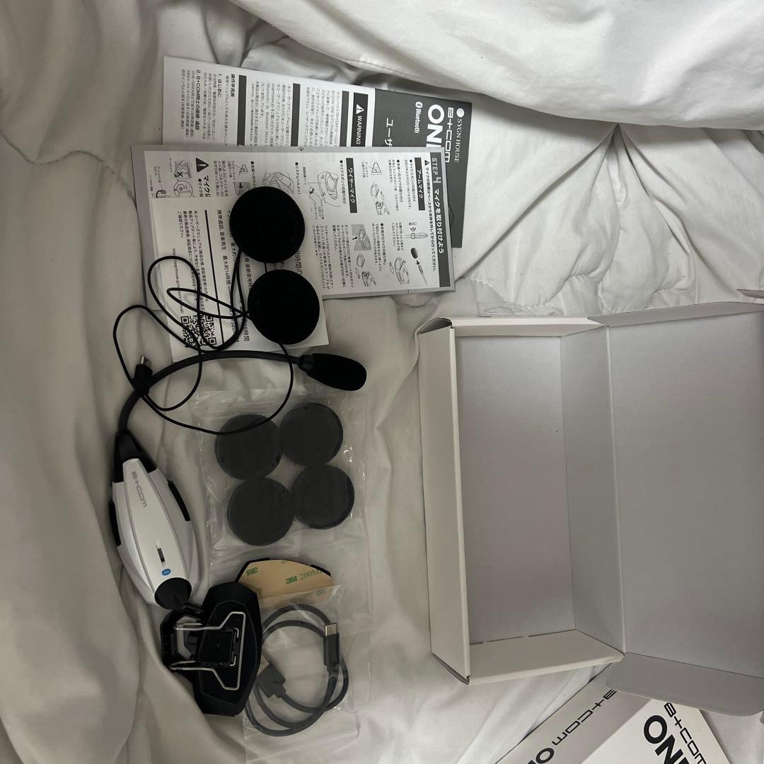 サインハウス　B＋COM ONE ビーコム インカム　ホワイト 中古