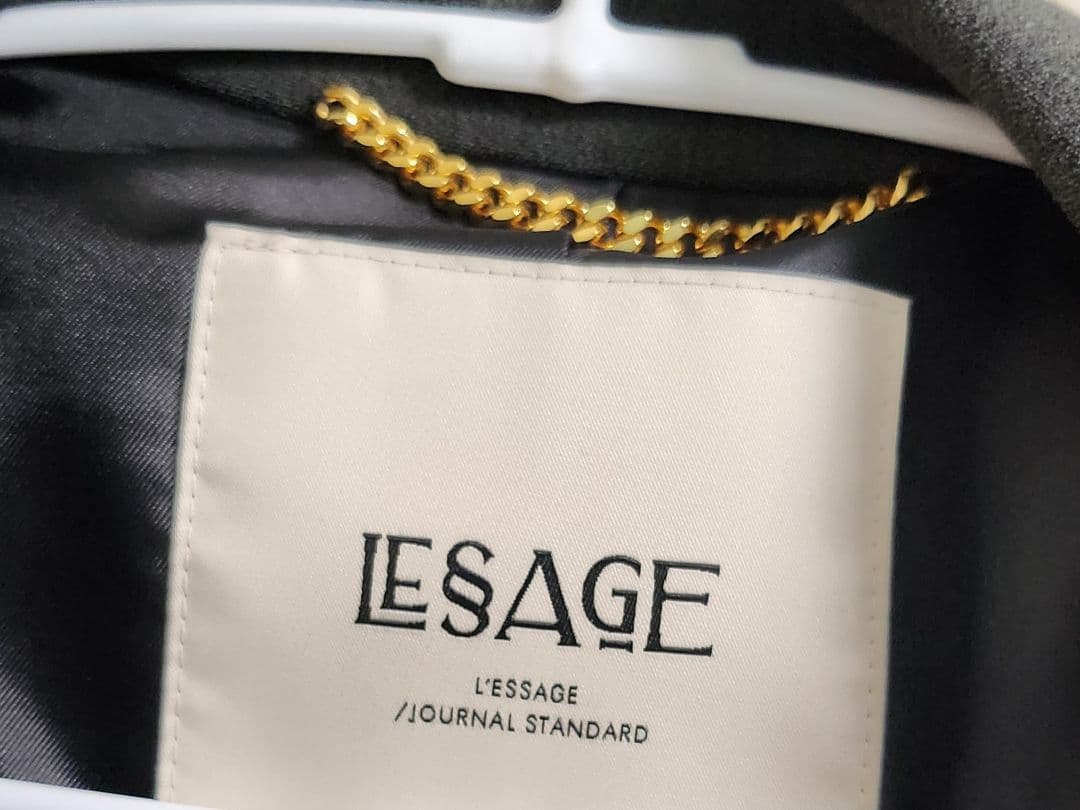 L'ESAGE ダークグレー ダブルブレストジャケット