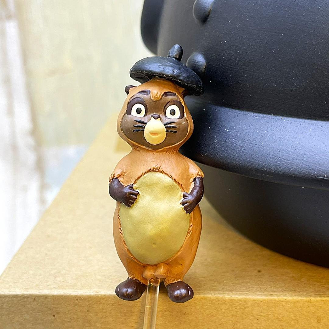 新品★平成狸合戦ぽんぽこ 鉢 ぽんぽこ茶釜プランター 正吉 ピック付き