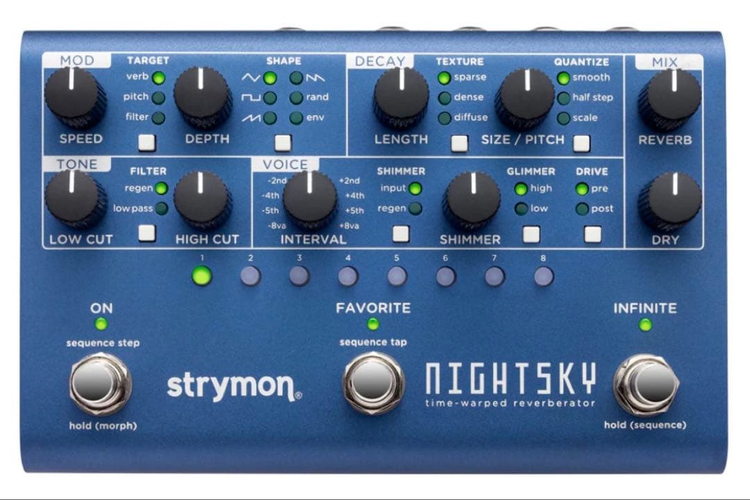STRYMON（ストライモン）NIGHTSKY ギター リバーブ エフェクター