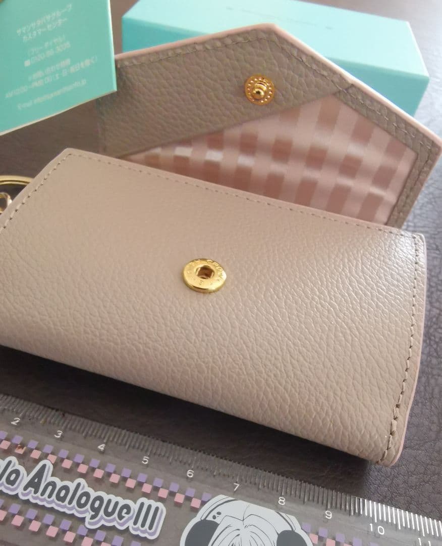 (新品)サマンサタバサ 牛革ミニミニ財布・ケース・キーフォルダー