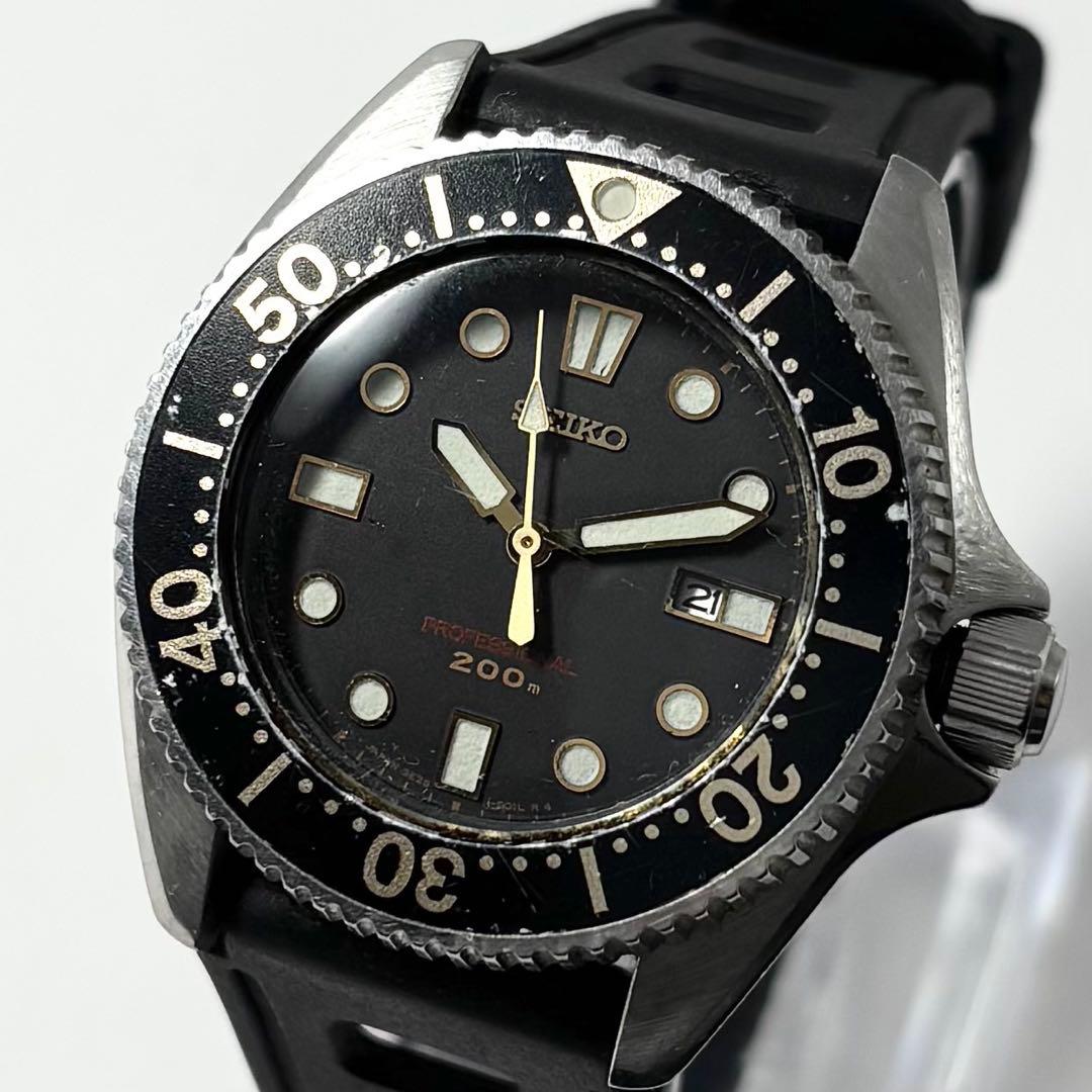 【稼動】 美品 SEIKO プロフェッショナル 腕時計 ダイバー 200m