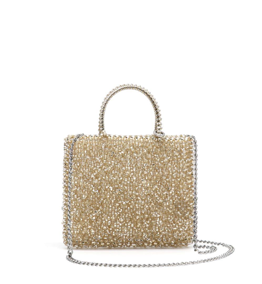 アンテプリマ ワイヤーバッグ スタンダード ミニアトゥーラ シルバーゴールド