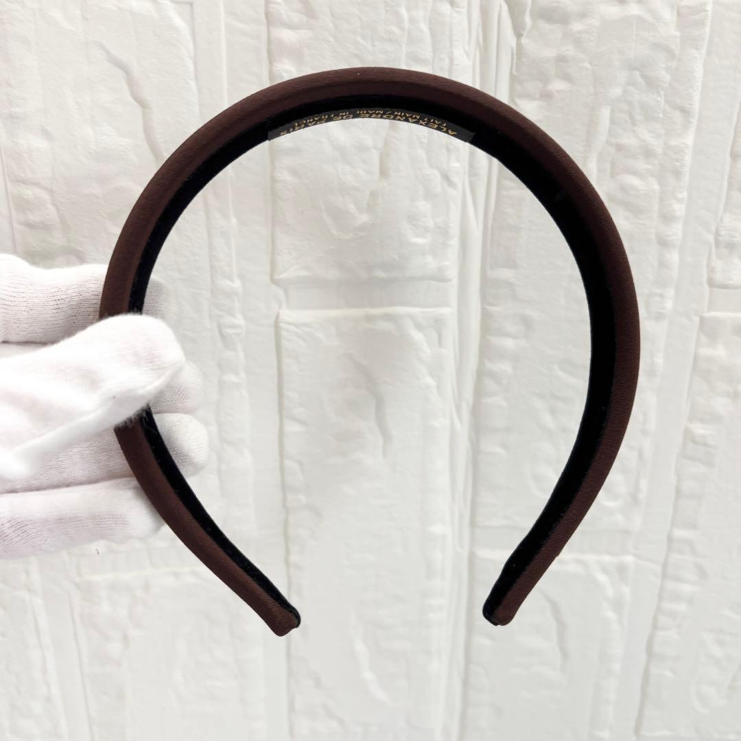 【未使用】アレクサンドルドゥパリ　カチューシャ　ブラウン　2.5cm