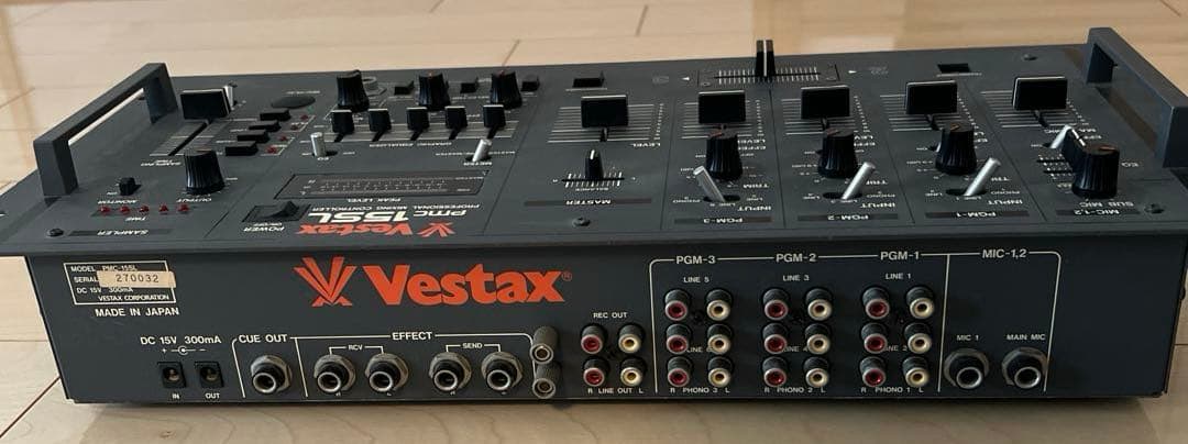 Vestax PMC-15SL DJミキサー　90年代オールドVestax