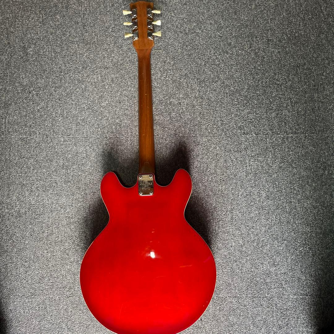 セミアコースティックギター オレンジグラデーション