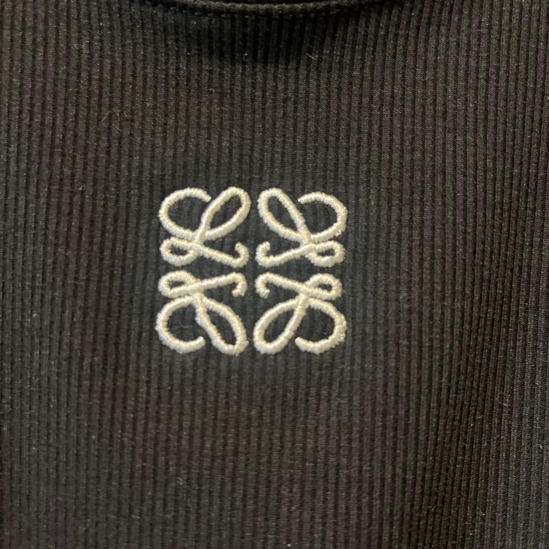 ロエベ　LOEWE タンクトップ　ハーフトップ　S ブラック