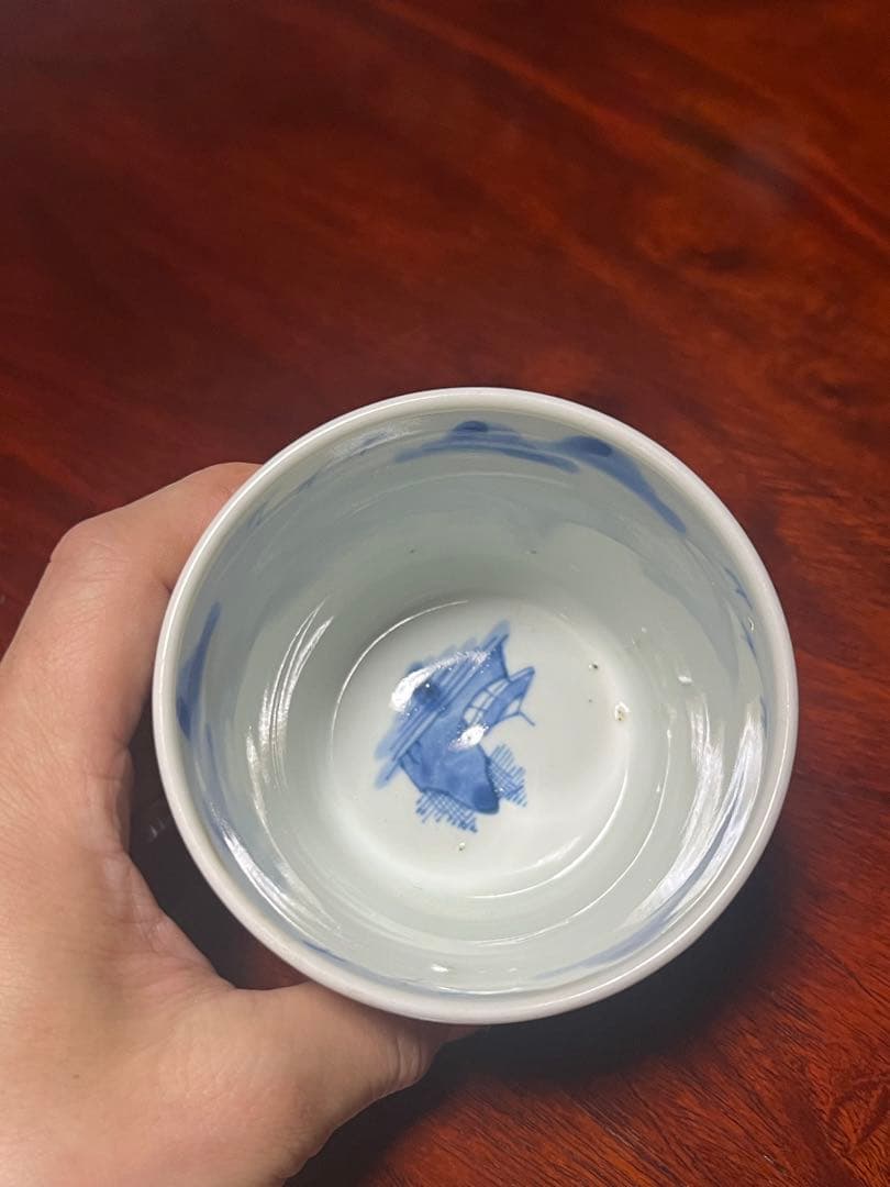 古伊万里　蕎麦猪口　鍋島　美品　そば猪口　大振　柿右衛門　後期鍋島　今右衛門