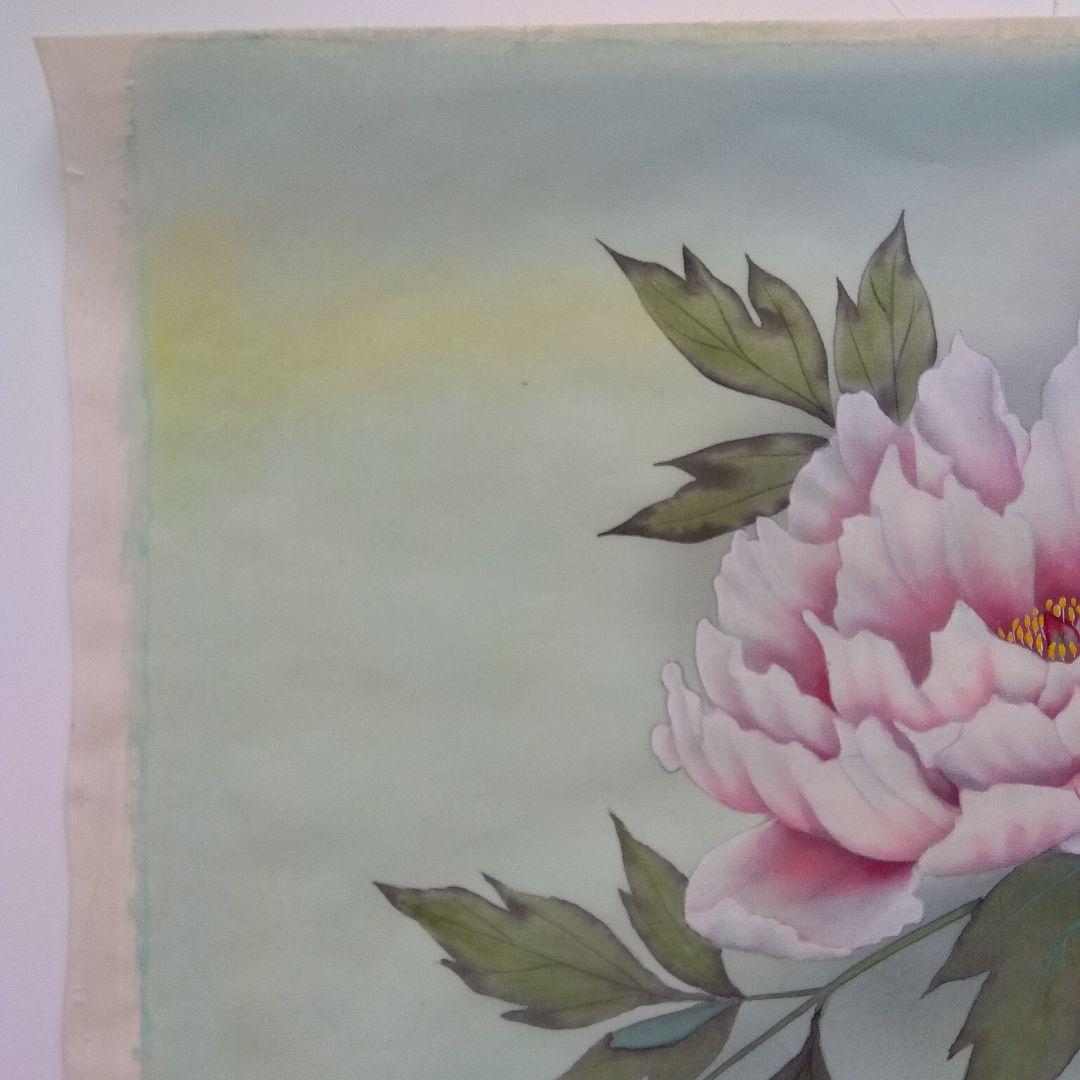 【展示済】牡丹 ぼたん ボタン 絵画 油彩画 peony