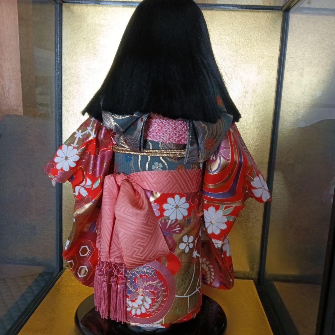 市松人形 赤・ピンク・緑・白 約45cm