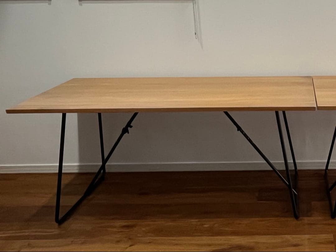 無印良品 MUJI 折りたたみテーブル160cm オーク材②