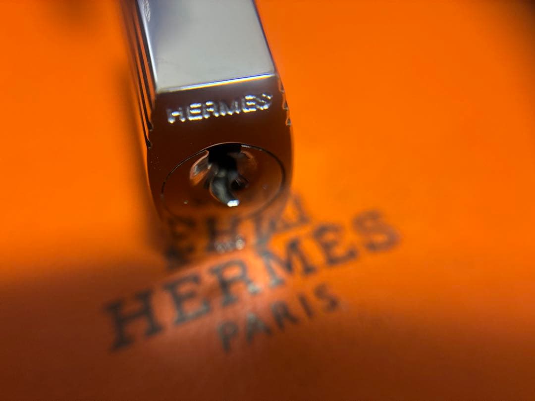 エルメス シルバー　カデナ　南京錠　パドロック　鍵　キー　NO110