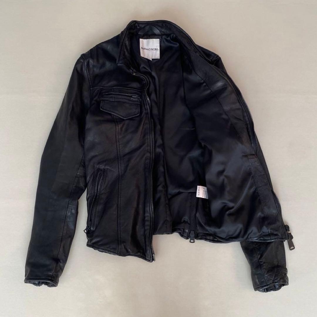 BUFFALO BOBS シングルライダース　レザージャケット　Y2K