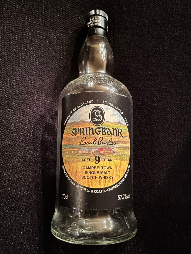 スプリングバンク　ローカルバーレイ4種　21年　ロングロウ18年　空き瓶