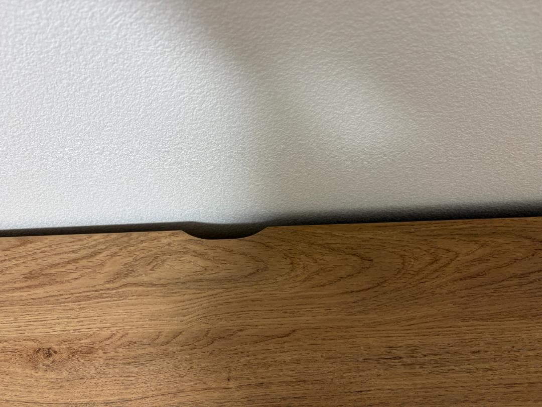 【未使用・送料込】LOWYA デスク 幅85cm 木目調 たのメル便