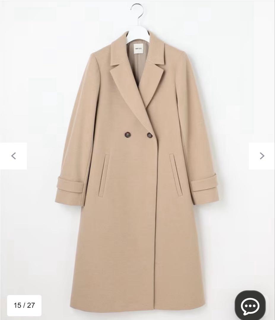 専用⭐︎ANY SIS ウールライクロングチェスターコート ライトベージュ　S