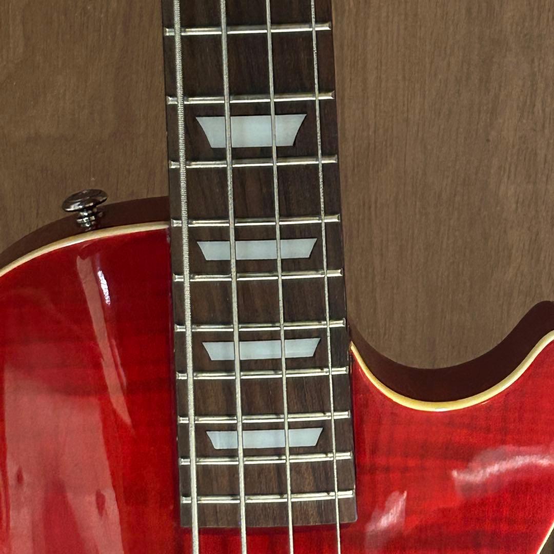 【希少】GrassRoots レスポールベース フレイムメイプル レッド